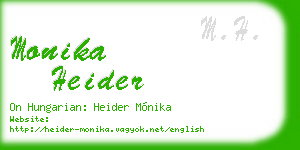 monika heider business card